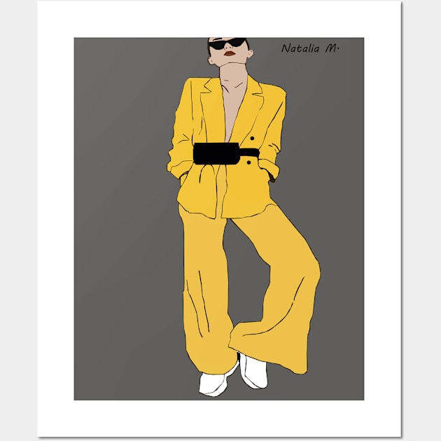 Yellow outfit Wall Art by nataliavxm